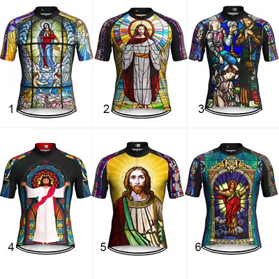 Cycling Jersey Short Bicycle Shirt Bike Motocross MTB Shirt Bib Top Clothes Ride • $18.95