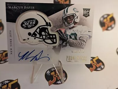 2013 Panini Prominence Rookie Helmet Signatures #161 Marcus Davis SP/225 JETS RC • $2.99