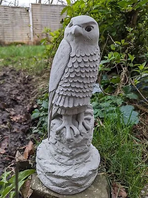 Falcon Bird Of Prey Garden Ornament Statue Concrete Hand Cast Indoor Outdoor • £19.99