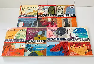 Andrea Camilleri 7 Book Bundle Inspector Montalbano Series Nos 2 3 4 5 6 7 9 • £13.95