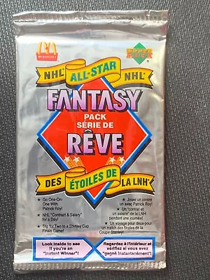 1993-94 Upper Deck McDonalds NHL All Star Fantasy Unopened Sealed 1 Pack • $8.97
