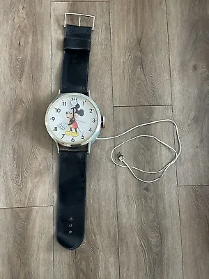 Vintage Disney Mickey Mouse Wall Wrist Watch Clock 70s Disney Welby • $25