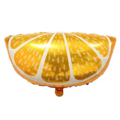 Orange Shaped Balloon Large Orange Mylar Foil Balloon • $7.95