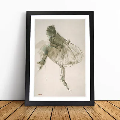 Study Of A Ballet Ballerina Dancer Vol.2 By Edgar Degas Wall Art Print Framed • £24.95
