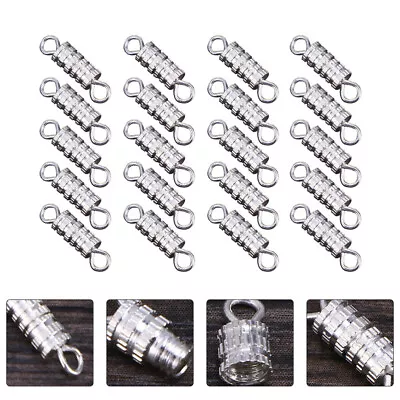  60 Pcs Round Magnetic Clasps Beads Necklace Bracelet Connector • £8.35