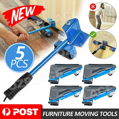 $26.95 • Buy Furniture Slider Lifter Moves Wheels Mover Kit Home Moving Lifting System 5pcs
