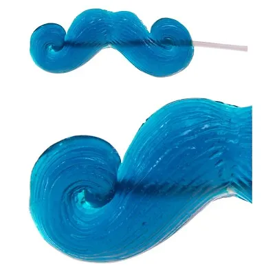 Gummy Mustache On A Stick-Blue Raspberry • $7.92