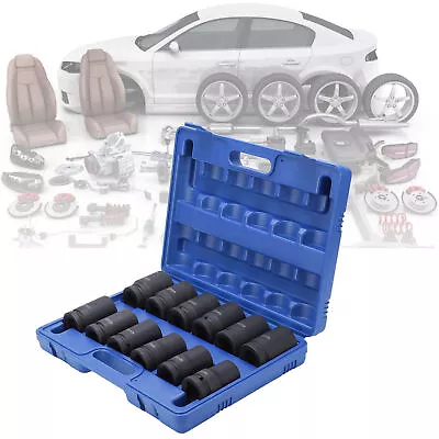 12pcs/set 1 Inch Deep Impact Socket Set Drive 24-41mm Metric Garage Sae • $56.99