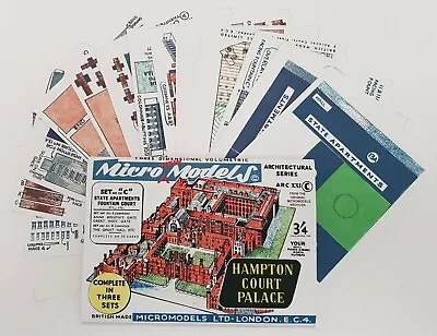 Micromodels HAMPTON COURT PALACE SET ARC XXI C  Micro New Models Card Model KIT • £7.95