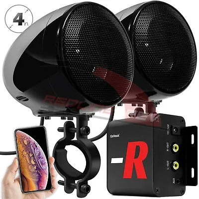 Refurbished Bluetooth Motorcycle ATV Stereo S Speakers System Audio AUX FM Radio • $39.99