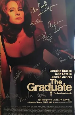 $79.99 • Buy Lorraine Bracco ++ Signed THE GRADUATE Broadway Poster Windowcard