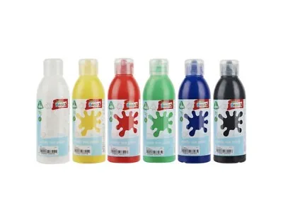 6 X 300ml ELC  Paint Childrens Ready Mixed Non Toxic Kids Paints Bottles CRAFT • £14