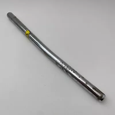 Vintage Dyno Seat Post Old School BMX 22.2 Mm Chrome Yellow Logo Bent A48 • $49.99