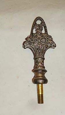 Vintage Cast Iron 4 1/2 Inch Flower Basket Lamp FINIAL • $40