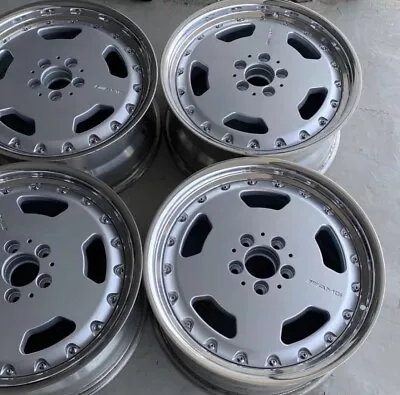 MERCEDES AMG BBS W140 S707273 Forged 2 Piece Wheels Rims Set 18x8.5 ET44.5x112 • $3250