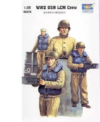 Trumpeter 1:35 Scale Figures USN LCM WWII Crew • £11.99