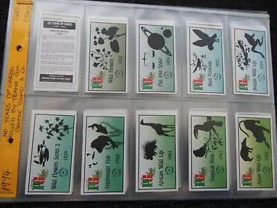 £1.20 • Buy One Complete Set Brooke Bond Tea Cards 40 Years Of Cards Black Backs