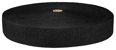 2 Inch Black Acrylic Webbing Closeout 25 Yards • $8.97