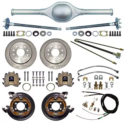 Currie 9  Ford 60  Street Rod Rear End & Disc Brakeslinesparking Cablesaxles • $2399.99