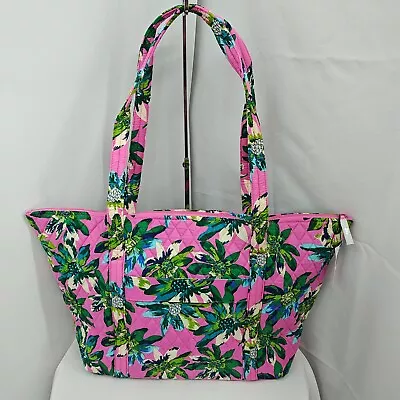 Vera Bradley Miller Bag Tropical Paradise Pink Green Quilted • $70