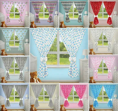 Luxury Decorative Curtains Baby Child Bedroom Nursery Window Pincer Clips • £22.99