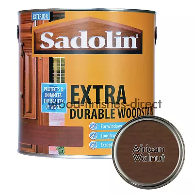 Sadolin Extra Durable Woodstain - 500ml 1L 2.5L & 5L - 13 Colour Options • £19.69