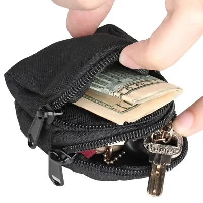 Tactical Small EDC Key Coin Holder Purse Pocket Wallet Waist Belt Bag Pouch Case • $8.99