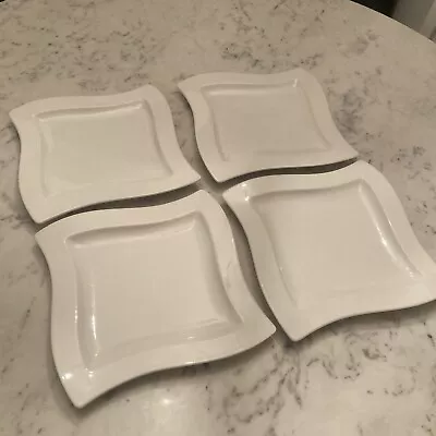 Set Of 4 Villeroy & Boch 1748 Germany White New Wave Modern Dinner Plates • $69.99