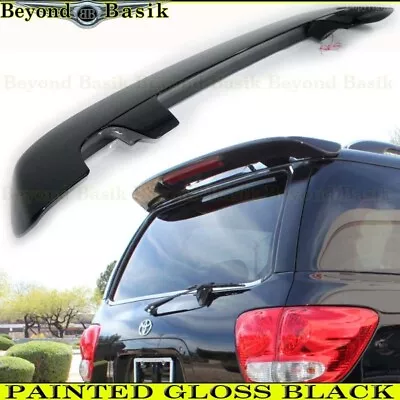 For 2001-2006 2007 Toyota Sequoia GLOSS BLACK Factory Style Spoiler Wing W/LED • $89.99