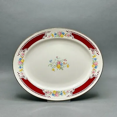 Vintage Homer Laughlin  Brittany Majestic  F54 N6 Floral Oval Serving Platter • $29