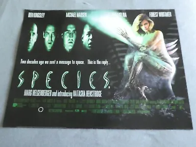 £15 • Buy SPECIES (1995) RARE ROLLED Original UK Quad Poster 40  X 30  HR GIGER Art EXC
