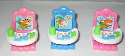 Fisher Price Loving Family Doll House Baby Booster Seats 3 For $15 • $15