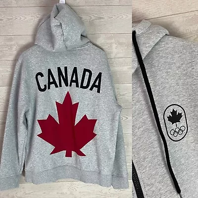 $37.49 • Buy HUDSON’S BAY Canada Olympic Gray Mens Large L Zip Up Hoodie Jacket