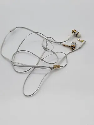 Heartbeats Lady Gaga Monster In Ear Headphones Beats Gold White Studded Earbuds • $44.95