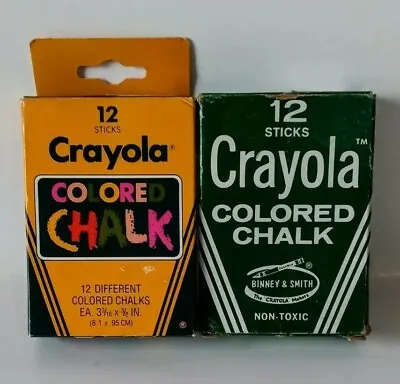 Crayola Color Chalk Binney & Smith Vintage Two Boxes  • $18