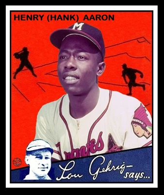 $0.99 • Buy 1934 Goudey Hank Aaron Card Personally Made  Mt