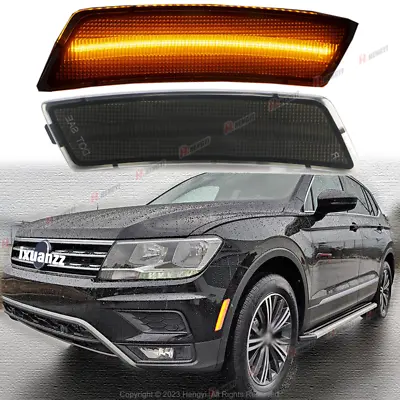 For VW 2018-2023 Tiguan 2012-19 Beetle Smoked LED Front Bumper Side Marker Light • $24.99