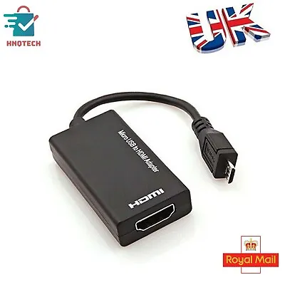 MHL Micro USB To HDMI TV Adapter Cable For Android Smart Phone 1080P UK Seller • £5.99