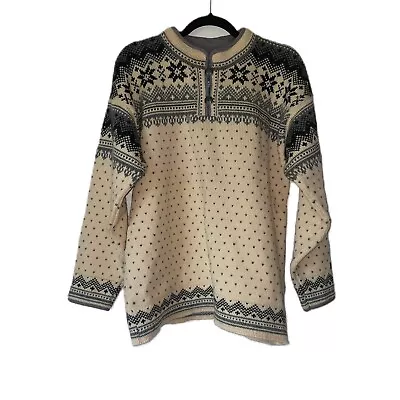 Dale Of Norway Sweater Size S Edward Grieg Vtg Fair Isle Wool Knit Ski *FLAWS • $40.10