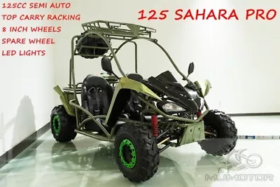 125CC Buggy ATV Sport Quad Dirt Bike 4 Wheel  Go Kart Semi Auto SAHARA PRO Green • $2599