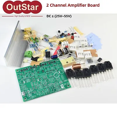 QUAD-606 QUAD606 2CH Power Amplifier Board Kit Output Power 125W 8R 250W 4R #new • $26.34