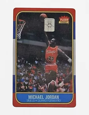 1986-87 Fleer Michael Jordan Rookie Credit Card Skin Decal 🐐 • $9.99