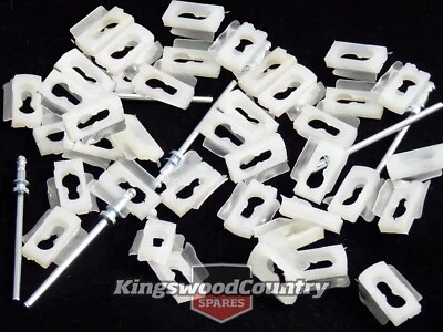 $19.95 • Buy Holden Exterior Chrome Moulding Trim Clips X40 +Rivet HK HT HG HQ HJ HX HZ WB