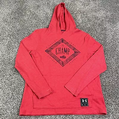 Under Armour Hoodie Mens Small Red Pockets Muhammad Ali Charged Sweater Hood • $17.99