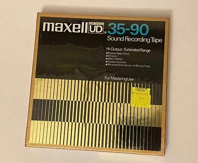 Maxell Ud 35-90 7” Reel Tape New Sealed NOS • $26.66