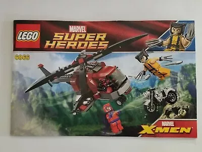 £5.83 • Buy LEGO 6866 Instruction Booklet Only - Marvel X-Men Wolverine's Chopper Showdown