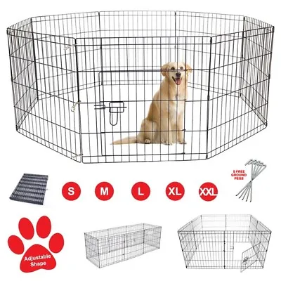 Pet Playpen Dog Pen Petbarn® Puppy Rabbit Indoor/outdoor Enclosure Run Cage • £32.95