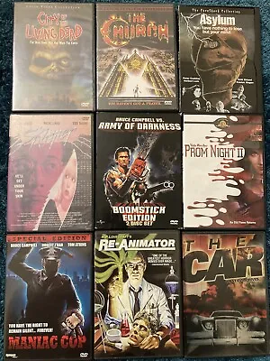 HORROR Dvd Lot Of 9: Maniac Cop Reanimator Prom Night 2 • $70