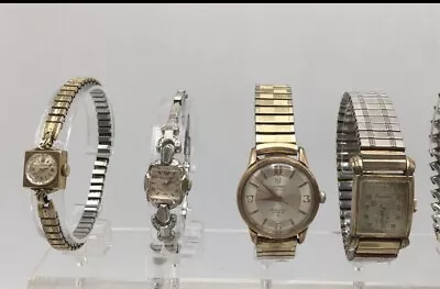 Vintage Swiss/ Incabloc Wrist Watch Lot(Baylor Heuer Le Coultre Hiltonetc.) • $300