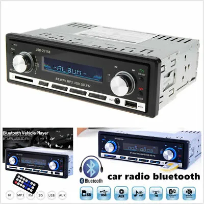 In-dash Car Bluetooth Stereo Audio MP3 Player FM Radio Handsfree Calling AUX USB • $47.22
